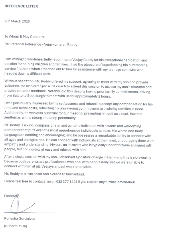 Reference Letter 1 Reference Letter 1